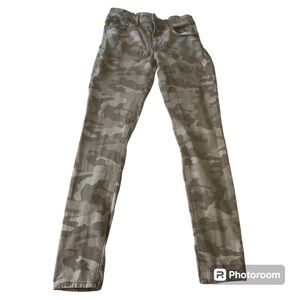 Express camo green mid rise stretch legging pants jeans